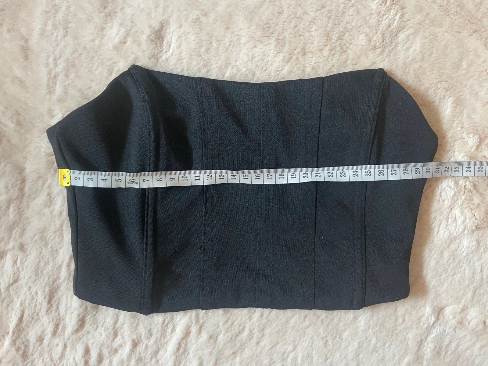 Top palavra de honra preto tipo corset | Tamanho S – photo 3
